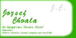 jozsef chvala business card